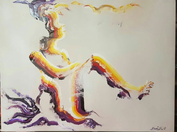 oil colour on canvas