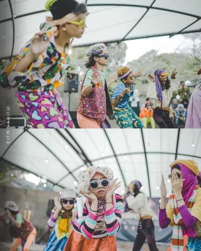 performance art kelompok GANIATI di amphi teater museum pendidikan indonesia, UPI 2016